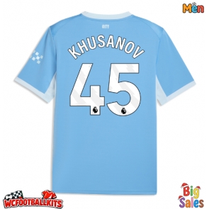 Manchester City Abdukodir Khusanov #45 Replica Home Stadium Shirt 2026-27 Short Sleeve